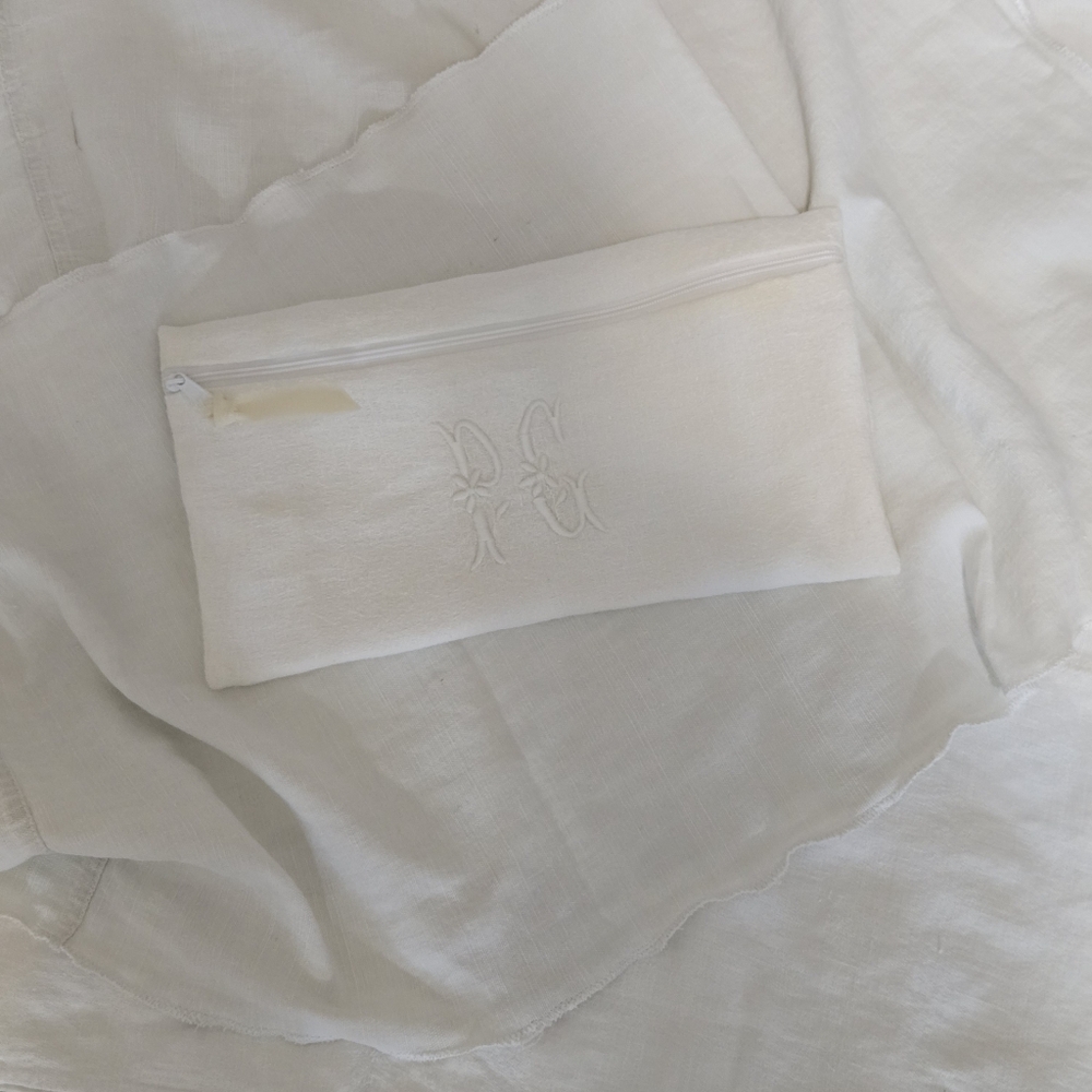 Zipper Pouch With Monogram